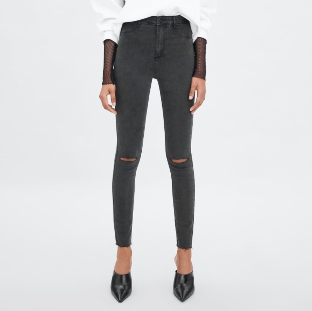 ZARA high rise jeans